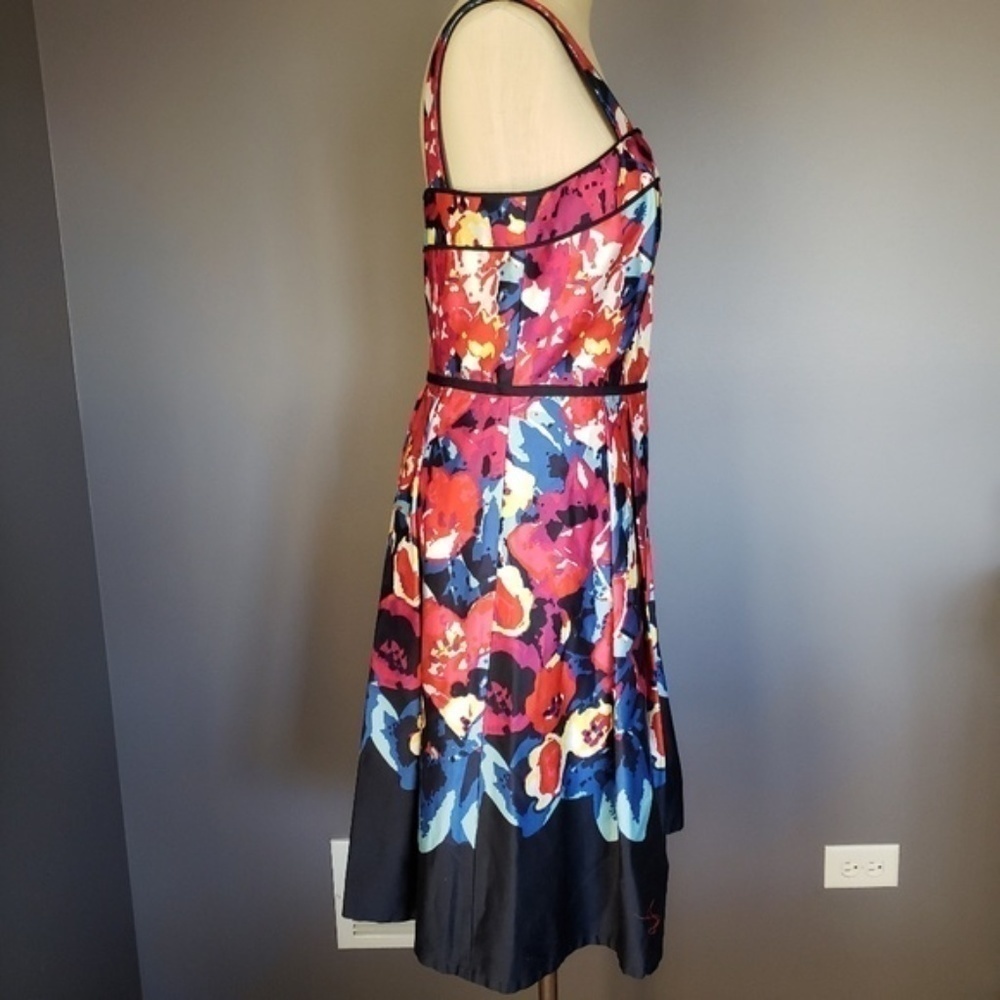 NWT Adrianna Papell Vibrant Print Sleeveless Dress - Picture 2 of 8